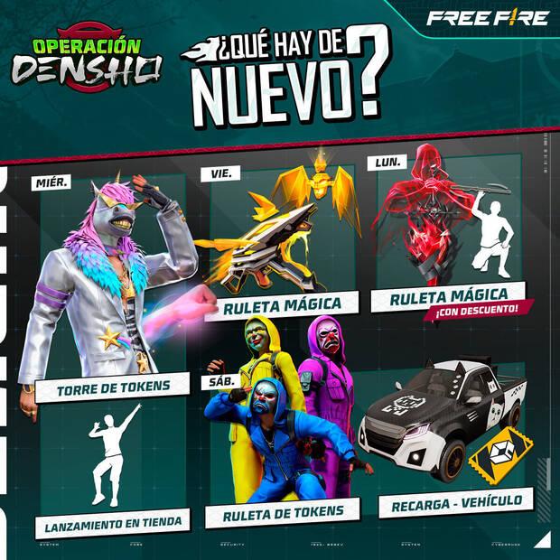 Nueva agenda semanal Free Fire MAX 2 al 8 de octubre