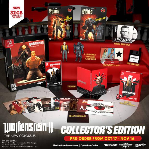 Edicin coleccionista de Wolfenstein 2 en Switch