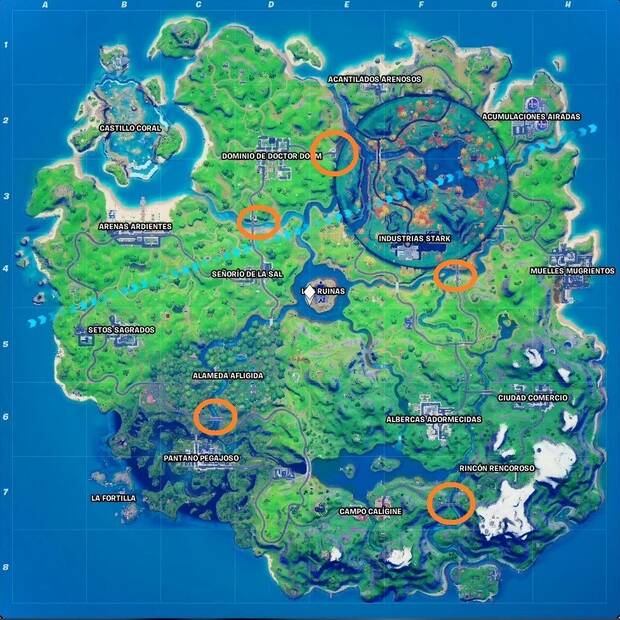 Fortnite Battle Royale - Puentes de colores