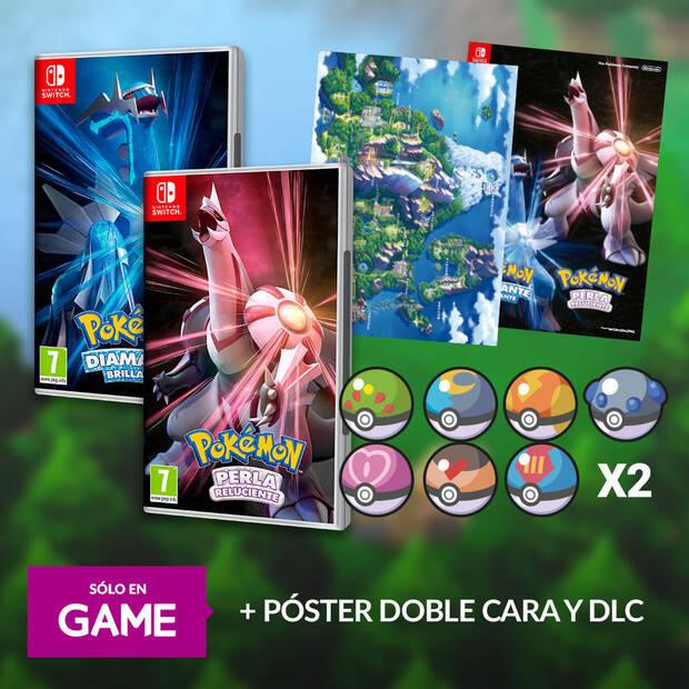 Poster y DLC con tu reserva de Pokmon diamante brillante o perla  reluciente en GAME