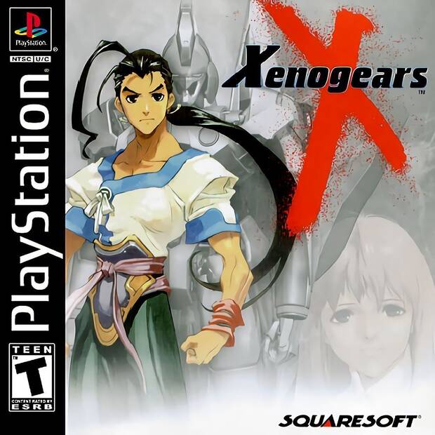 Cartula de Xenogears para PSX.