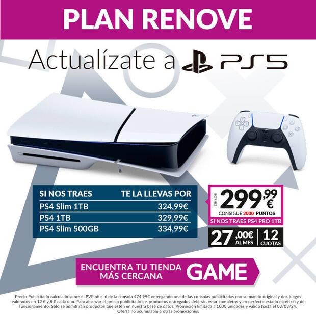 Plan Renove PS5 en GAME.