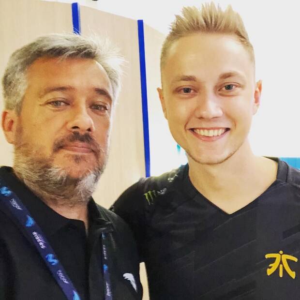 Sanz con Reckles, uno de los tiradores más reputadeos de League of Legends.