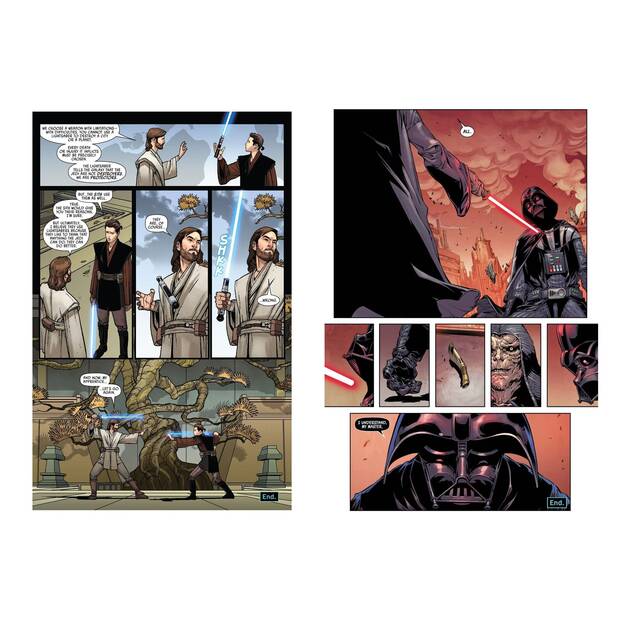 Star Wars y cómic de los sables lásers