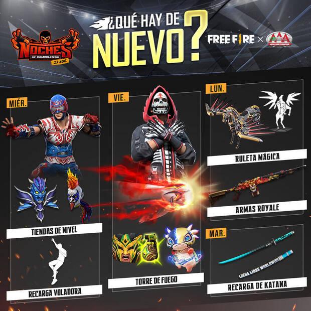 Nueva agenda semanal Free Fire del 20 al 26 de abril