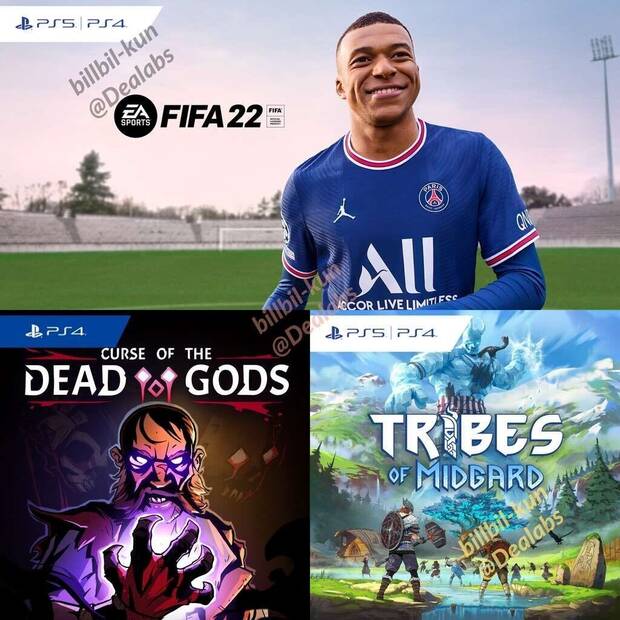 PS Plus mayo filtrados con FIFA 22, Curse of the Dead Gods y Tribes of Midgard