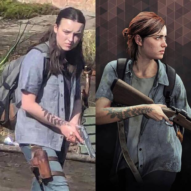 Comparación de Ellie en The Last of Us 2 - Serie vs Videojuego
