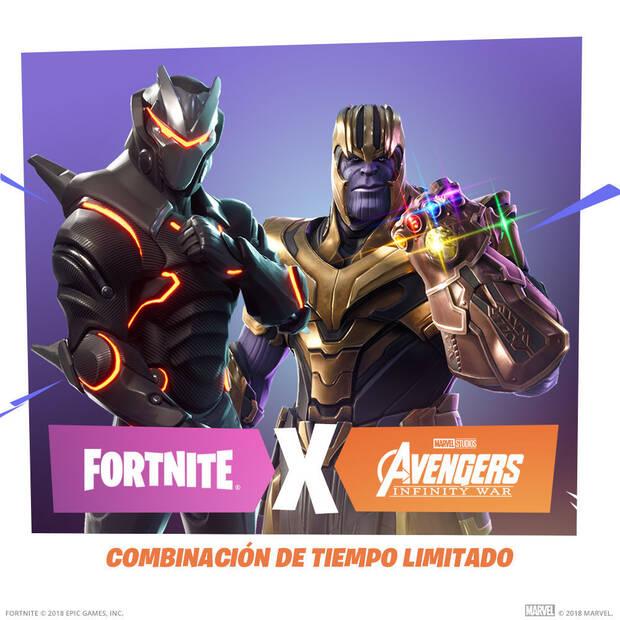 Thanos de Vengadores Infinity War ya ha llegado a Fortnite Battle Royale Imagen 3