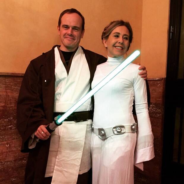 Raluy y su hermana haciendo cosplay de 'Star Wars'.