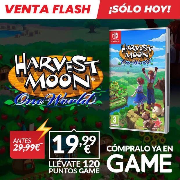 Harvest Moon: One World oferta GAME slo hoy por 19,99 euros