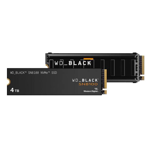 Imagen del nuevo SSD WD_BLACK SN8100 NVMe con y sin disipador.