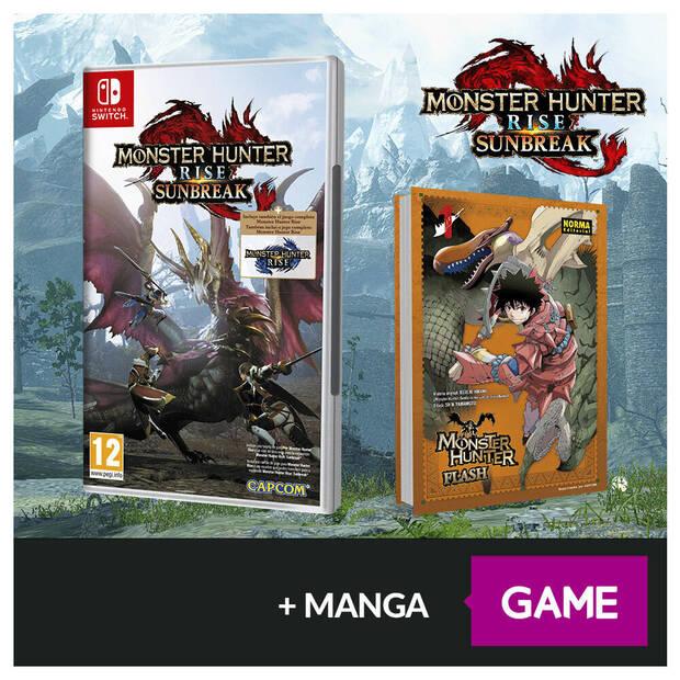 Monster Hunter Rise: Sunbreak  y manga de regalo al reservarlo en GAME.