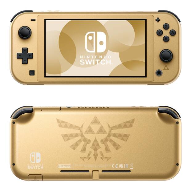 Nintendo Switch Lite (edicin Hyrule) de color dorado