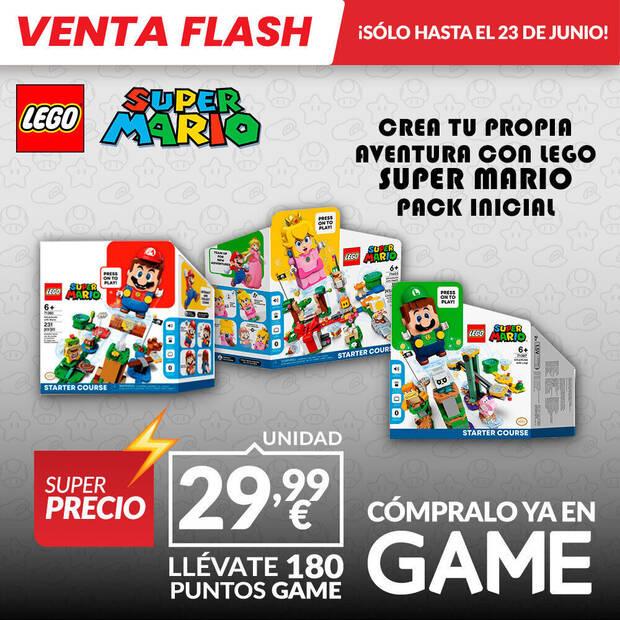 LEGO SUPER MARIO PACKS INICIALES DE MARIO, LUIGI O PEACH POR 29,99 de oferta en GAME