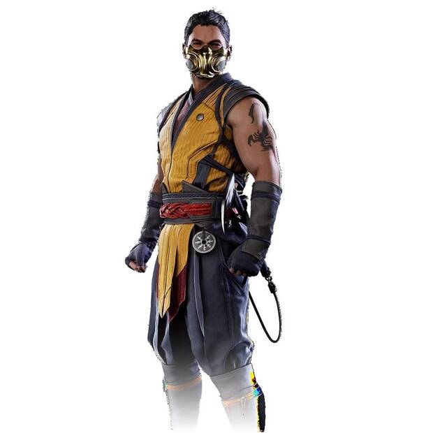 Mortal Kombat 1 - Fatalities, ficha de personaje de Scorpion