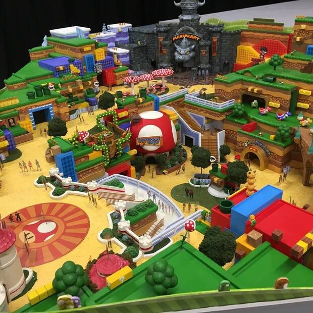 Se filtran imgenes de la maqueta del parque Super Nintendo World Imagen 2