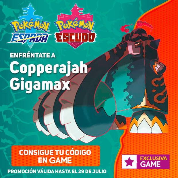 GAME presenta la incursin Copperajah Gigamax Exclusiva para Pokmon Espada y Escudo Imagen 2