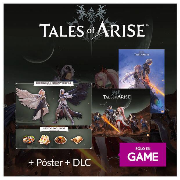 Tales of Arise y su contenido por reservar el juego en GAME