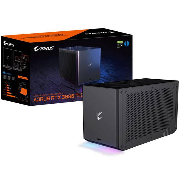 Caja de la Aorus Gaming Box RTX 3080 Ti