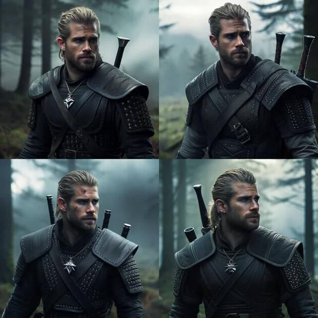 Midjourney imagina a Liam Hemsworth como Geralt de Rivia 06