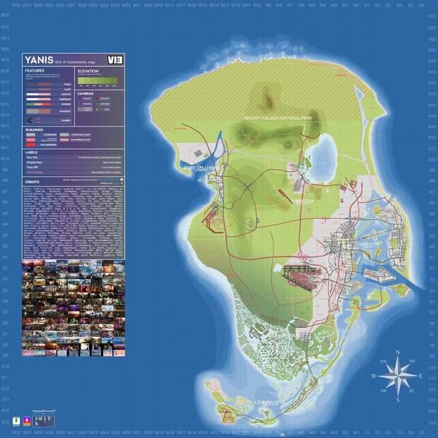 Recreaci�n no oficial del mapa completo filtrado de Grand Theft Auto 6