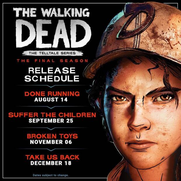 Todas las fechas de los episodios de The Walking Dead: The Final Season Imagen 2