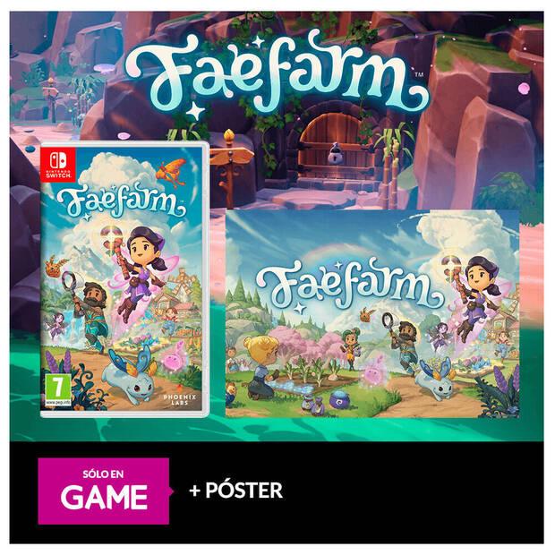 Reserva Fae Farm en GAME con pster y DLC de regalo exclusivo