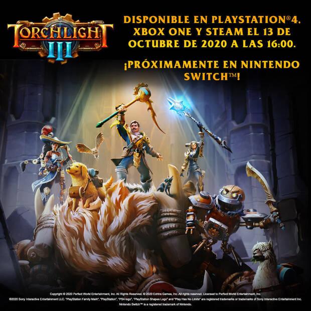 Torchlight 3 se estrenar en PS4, Xbox One y PC el 13 de octubre; Ms adelante en Switch Imagen 2