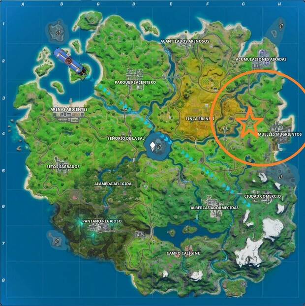 Fortnite Battle Royale - Cambia un arma a mejor: coches compactados