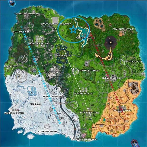 Fortnite Battle Royale - Descubrimiento, semana 6: localización del estandarte oculto
