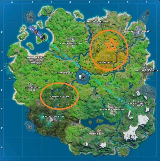 Fortnite - Alameda Afligida y El Huerto