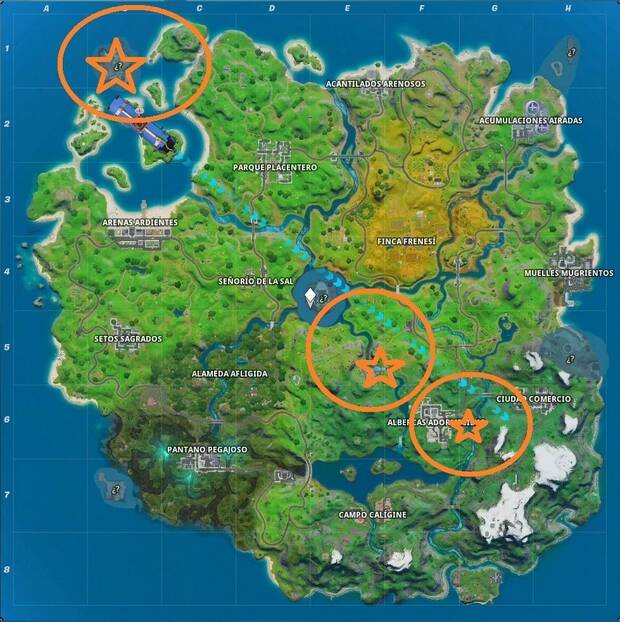 Fortnite Battle Royale - Tiburón, Barranco Bello y Descanso Dinámico