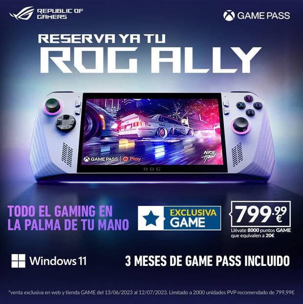 Ya puedes reservar ASUS ROG ALLY en GAME.