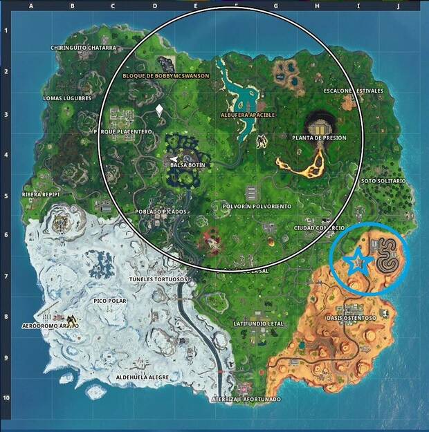 Fortnite - Localización de la estrella secreta 3