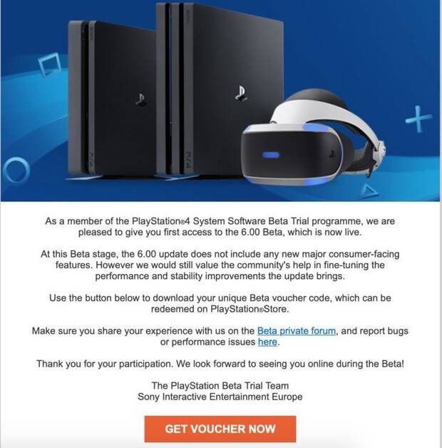 La beta actual del firmware 6.0 de PS4 no incluye nuevas funciones Imagen 2