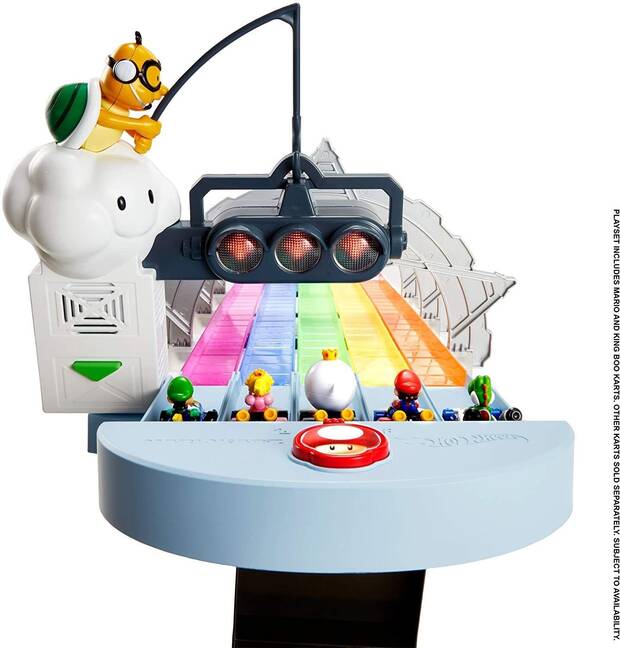 Hot Wheels prepara una pista dedicada a Rainbow Road Raceway de Mario Kart