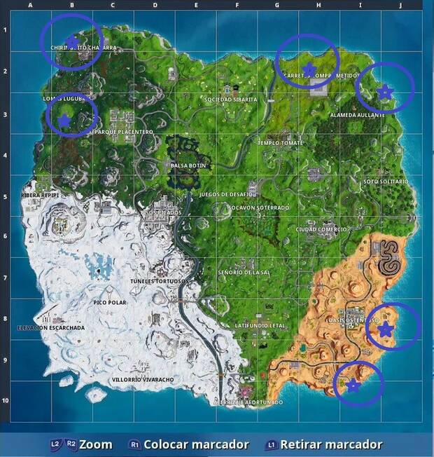 Fortnite Battle Royale - Lanza fuegos artificiales: localización
