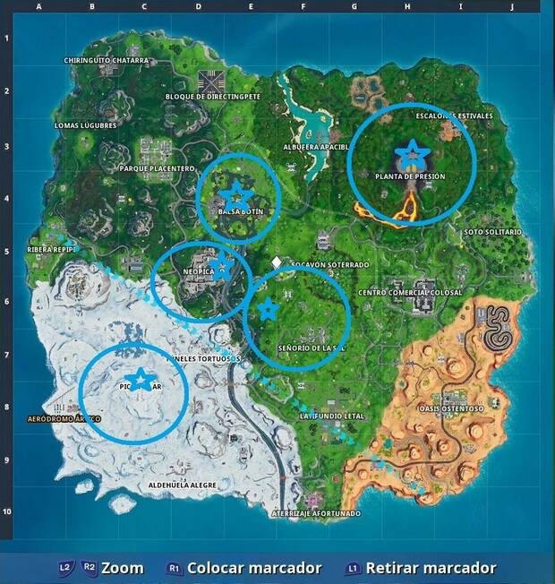 Fortnite - Localización de los skins de Singularidad
