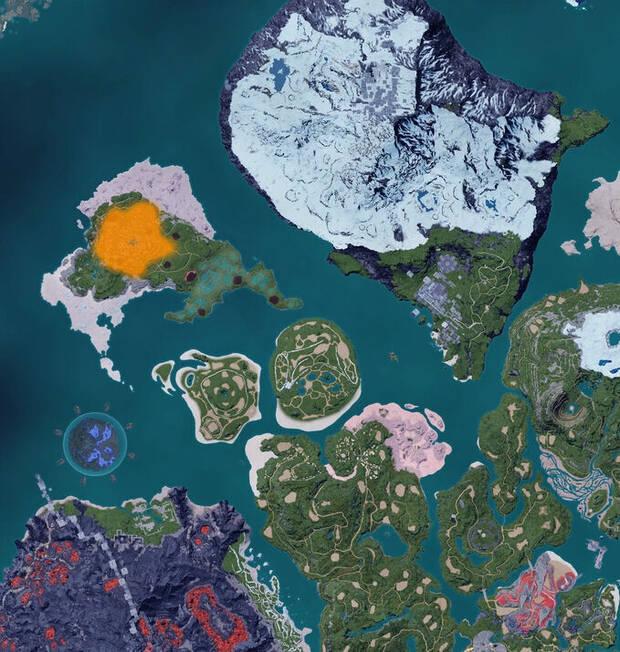 Palworld - Mapa con la localizaci�n del Pal Bulldosu