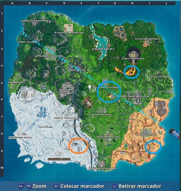 Fortnite - Localización de los contenedores con ventanas