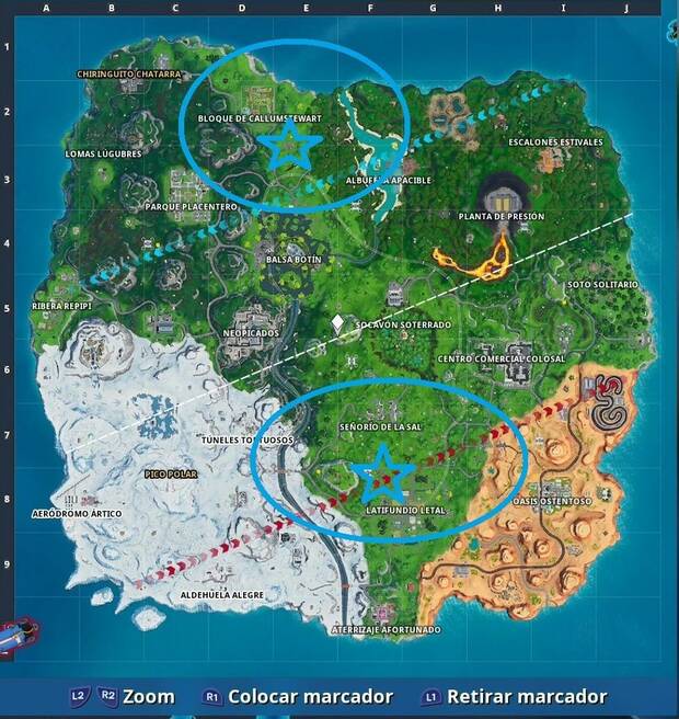 Fortnite - Piedra de cuchillo y tenedor o paraguas