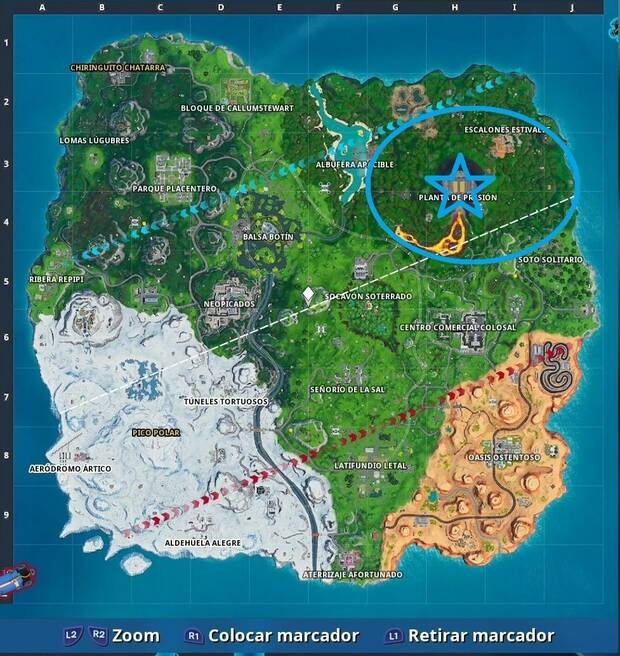 Fortnite - metal de fábrica de robots