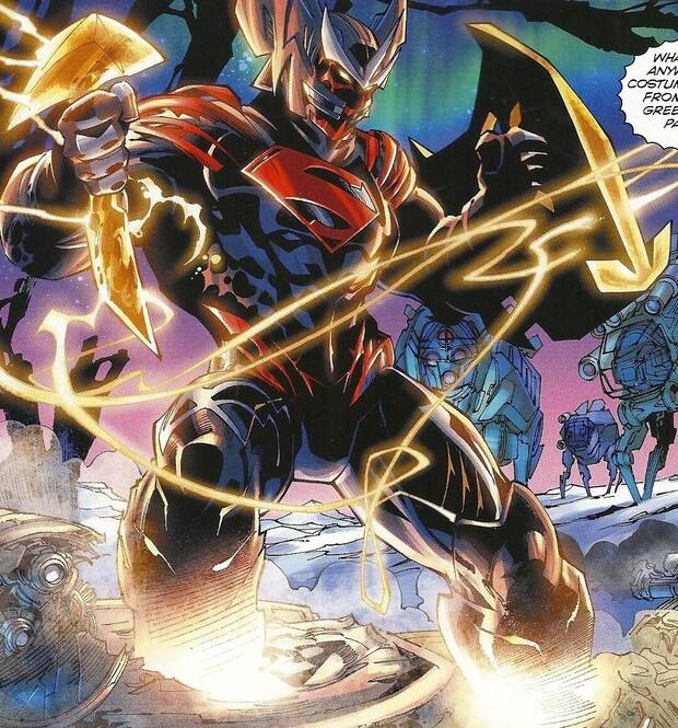 Superman con la armadura de Superman Desencadenado (2013-2015)