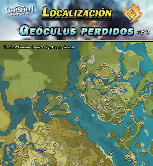 Genshin Impact - Mapa y localización de todos los Geóculus 01