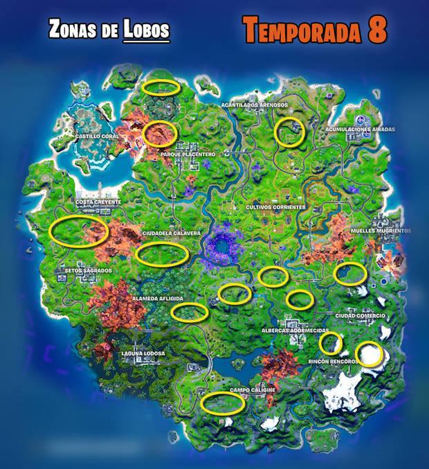 Fortnite - ¿Dónde encontrar lobos?