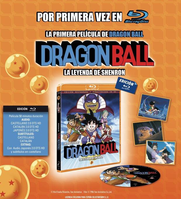 Dragon Ball: La Leyenda de Shenron llega a Espa�a en Blu-ray