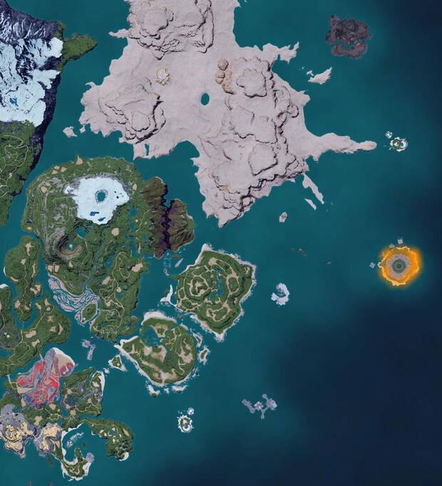 Palworld - Mapa con la localizaci�n del Pal Nitemary Botan