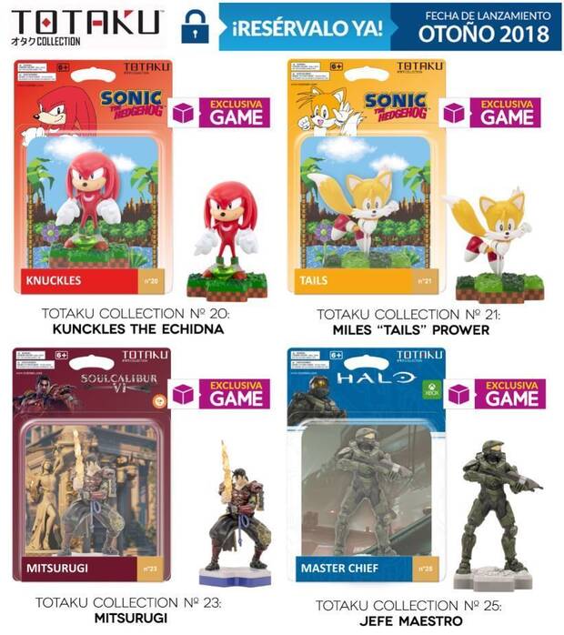 GAME anuncia nuevas figuras Totaku Collection de Halo, SoulCalibur y Sonic Imagen 2