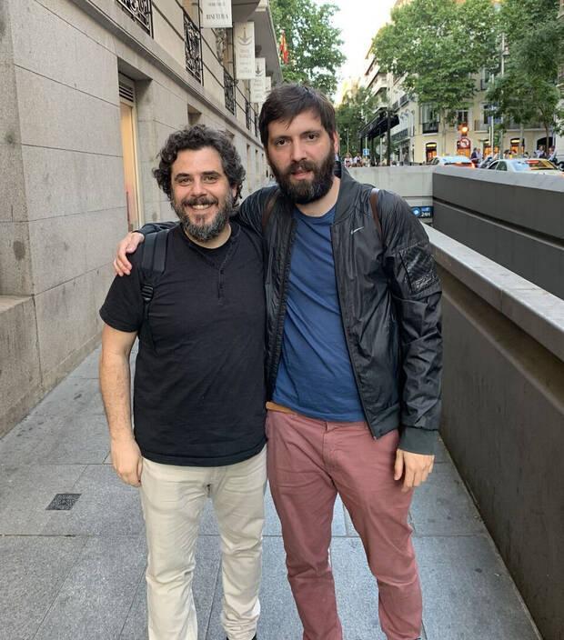 Paniagua con el artista Conrad Rosset (Nomada Studios).