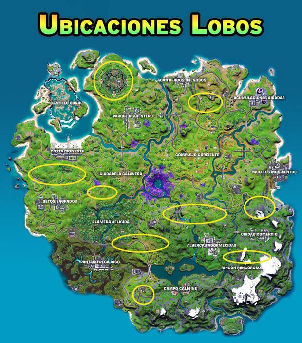 Fortnite - ¿Dónde encontrar lobos?